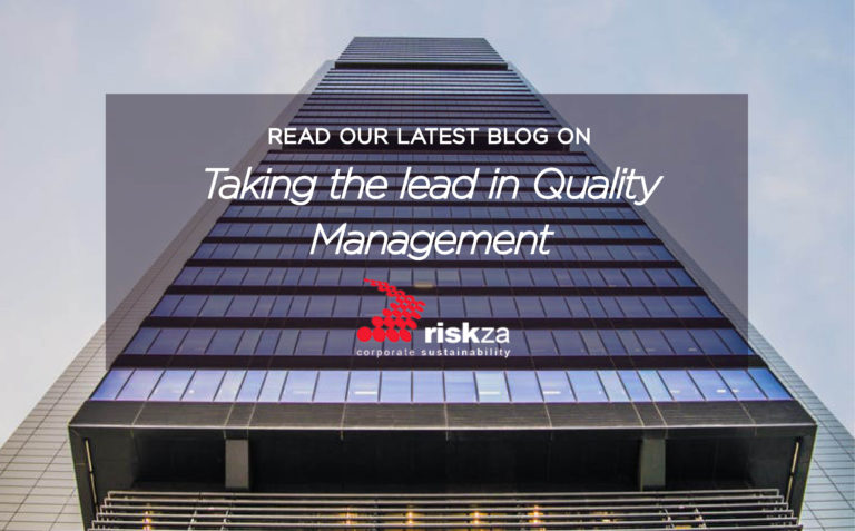 Taking the lead in Quality Management