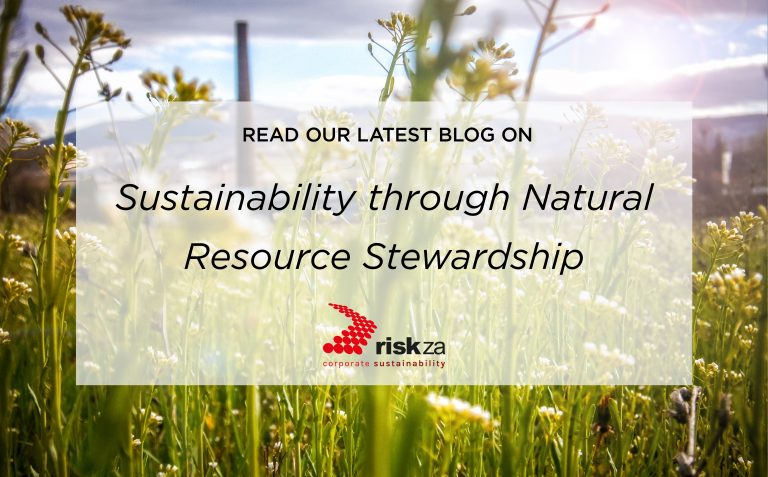 Sustainability through Natural Resource Stewardship